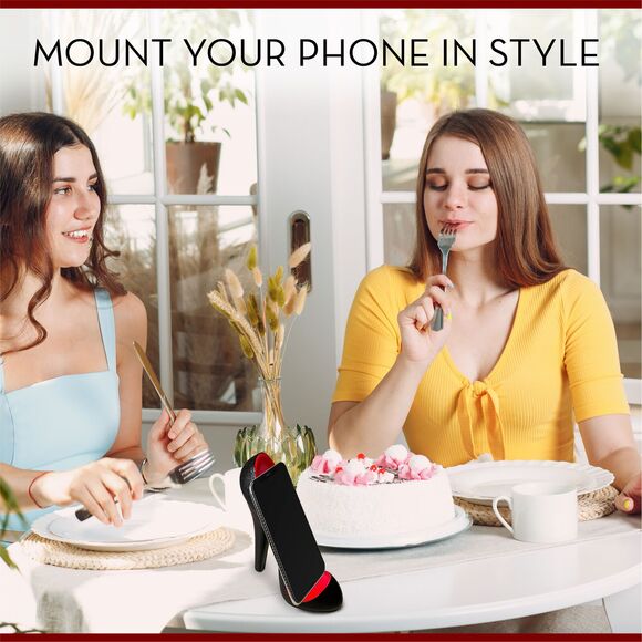 Trovety Chic High Heels Desk Phone Holder - Add Glamour to Your Workspace - Picture 7 of 7